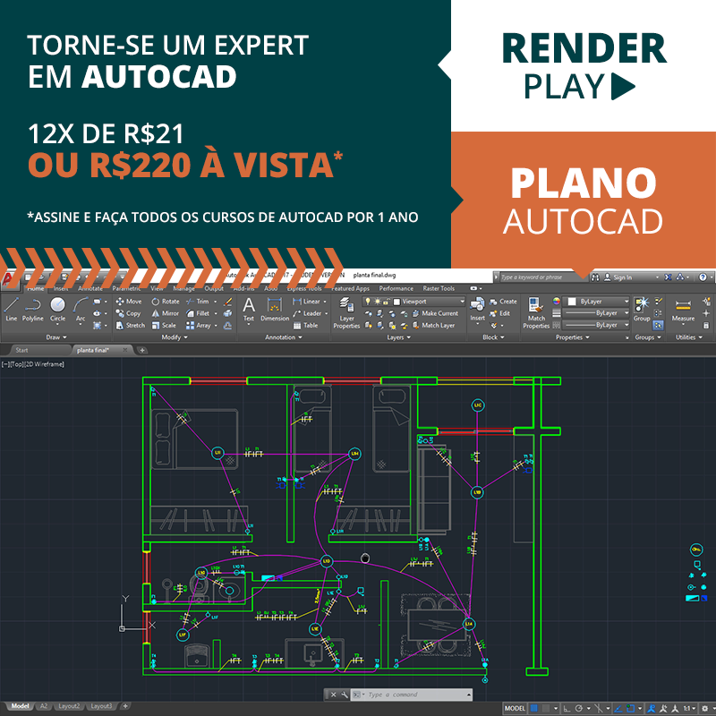 Plano Autocad Render Cursos Online Hot Sex Picture